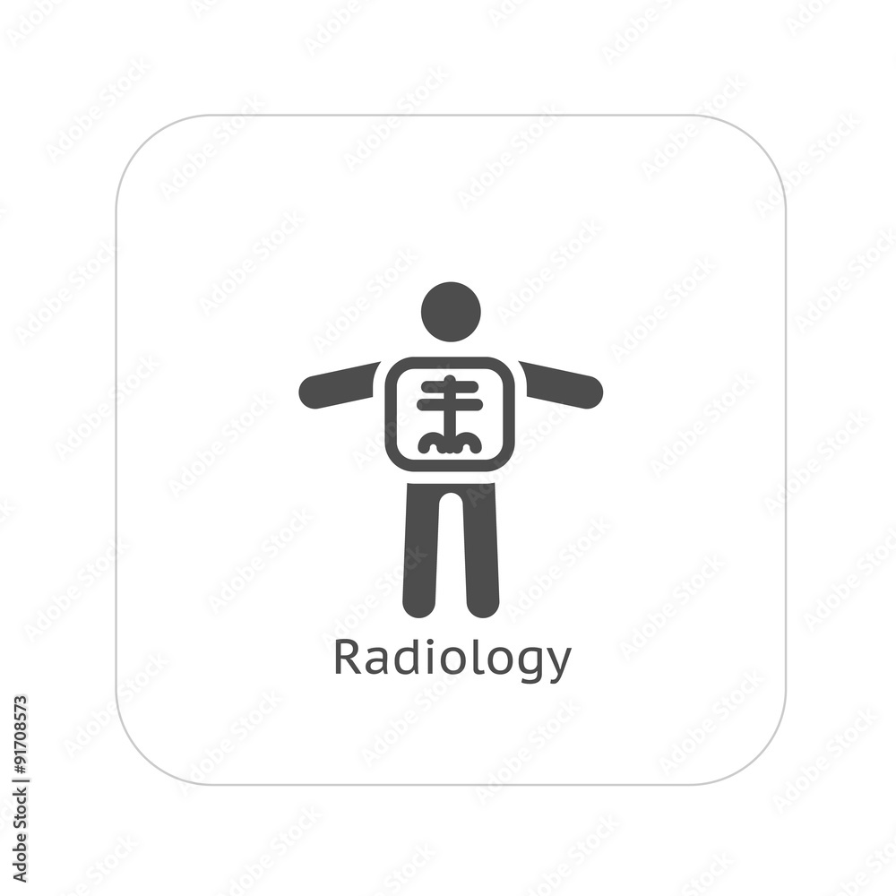 Radiology and Medical Services Icon. Flat Design. Radiology and Medical Services Icon. Flat Design.