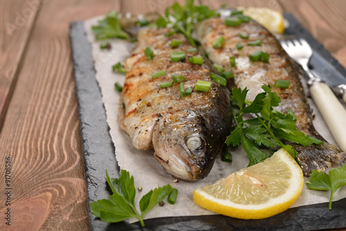 Grilled trout