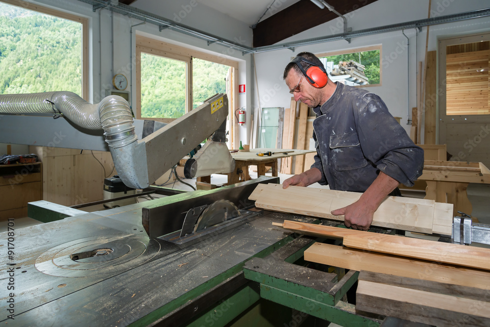 Fototapeta premium worker in joinery