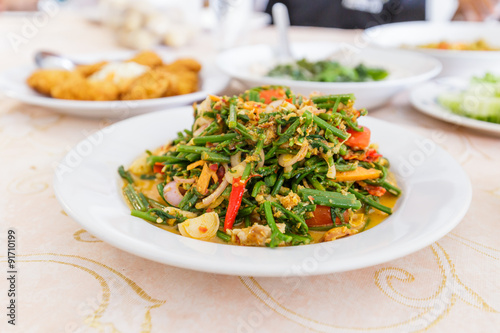 Spicy salad, Thai food