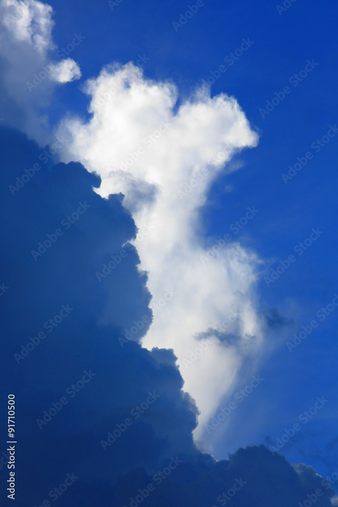 Obraz premium blue sky with cloud.