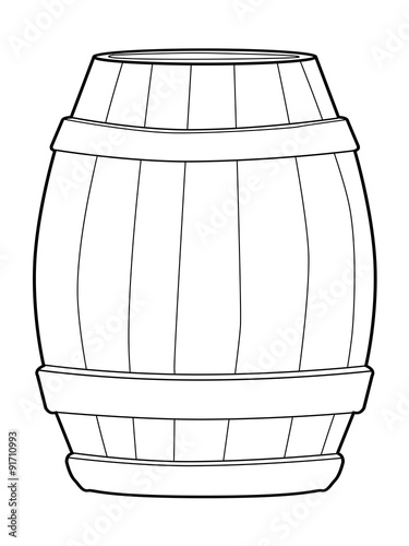 wooden barrel