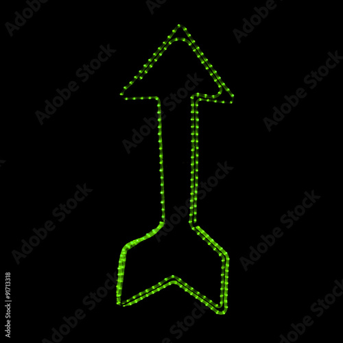 Canvas Print Las Vegas lights arrow