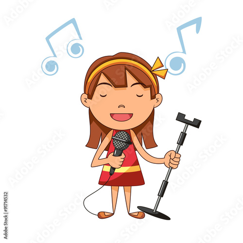 Girl singing