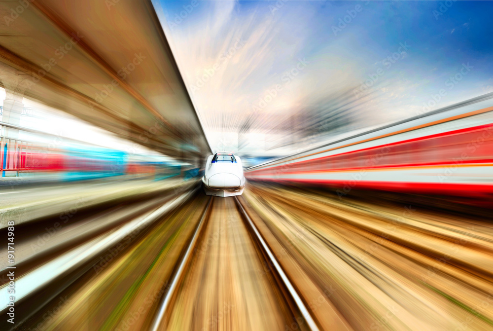 Fototapeta premium very high-speed train