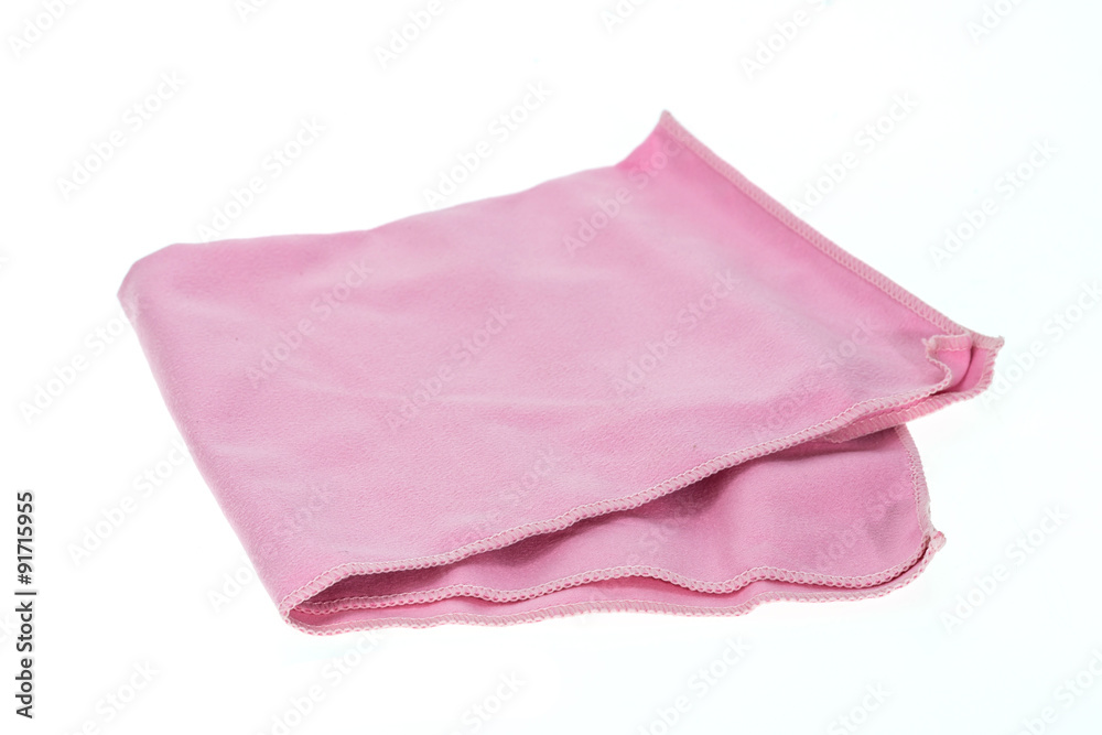 Microfiber cloth for cleaning isolated on white background Microfiber cloth for cleaning isolated on white background
