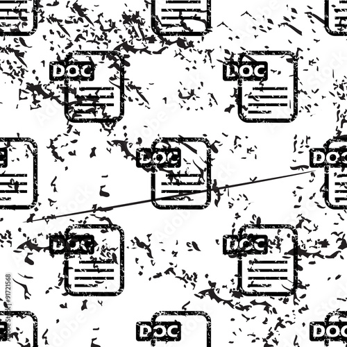 DOC document pattern, grunge, monochrome