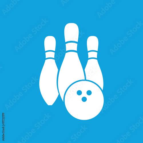 Bowling icon, simple