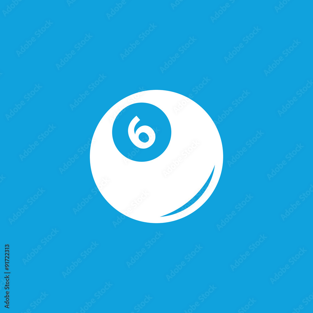 © ylivdesign - Pool ball icon, simple