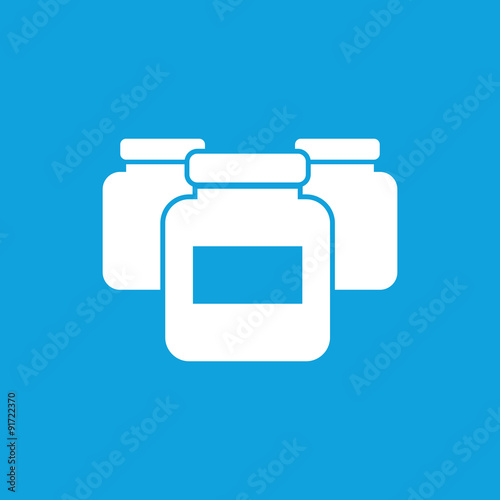 Medicine jars icon, simple