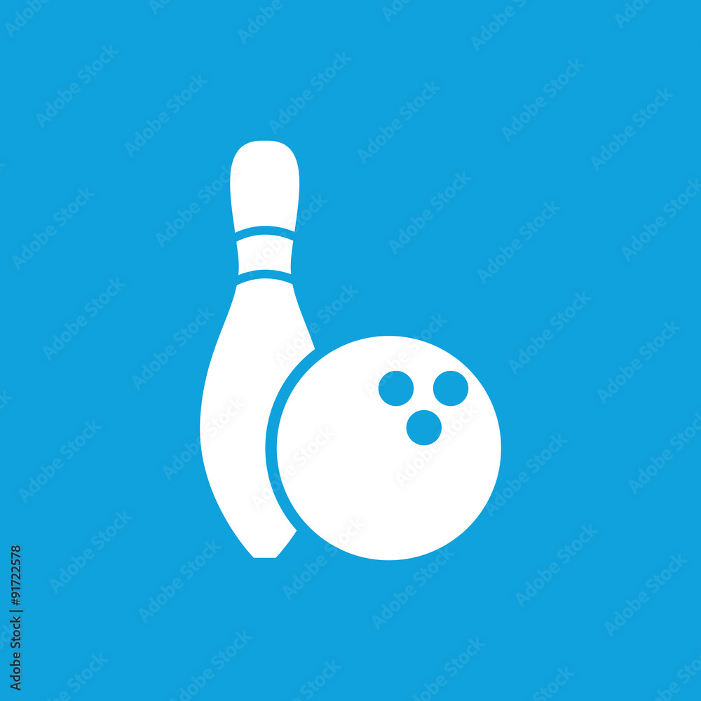 Fototapeta premium Bowling icon 2, simple