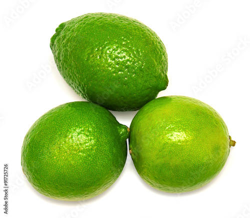 Three fresh lime