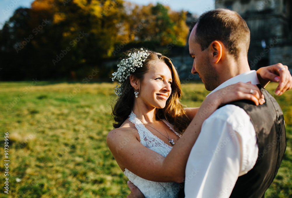 beautiful couple having fun