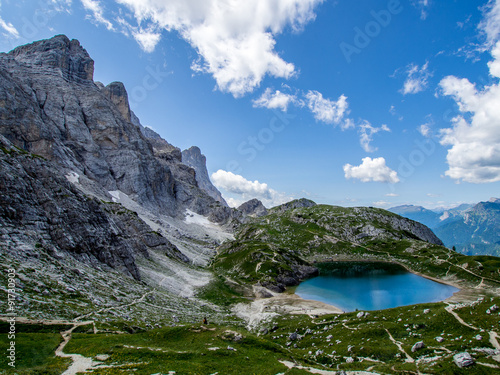 Fototapeta Naklejka Na Ścianę i Meble -  Lago Coldai - Dolomites - Italy