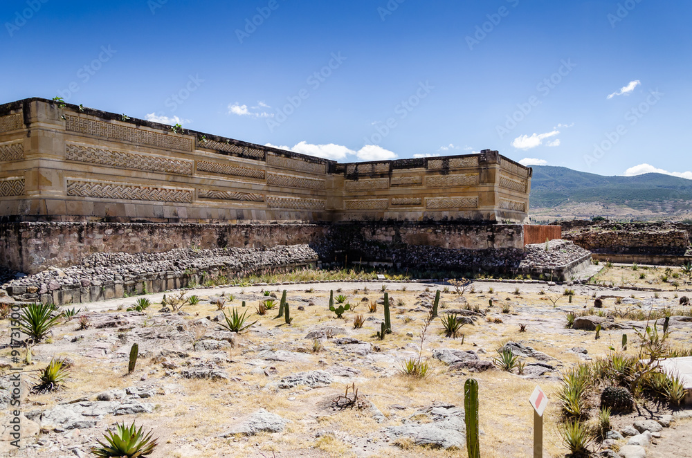 Archaeological site of Mitla in Mexico