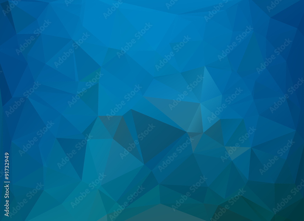low poly background blue