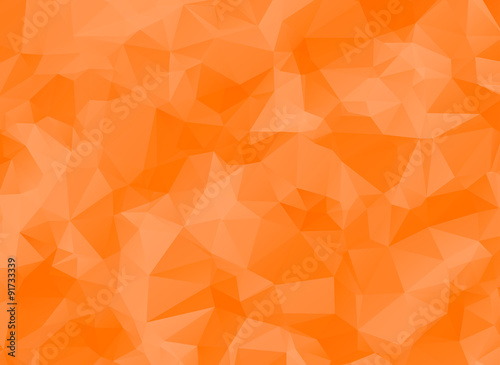low poly orange background
