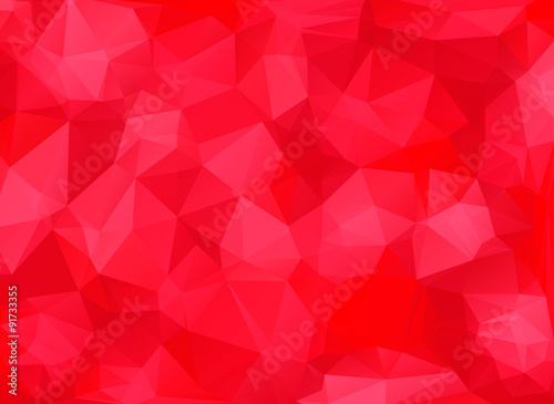 low poly red background