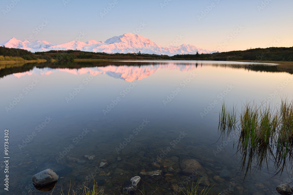 Denali Mountain and Reflection Pond