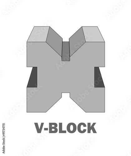 V Block an engineering tool to hold cylindrical parts