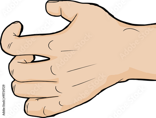 Close Up Grabbing Hand