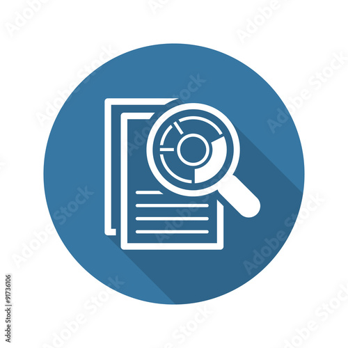 Audit Icon. Business Concept. Flat Design.
