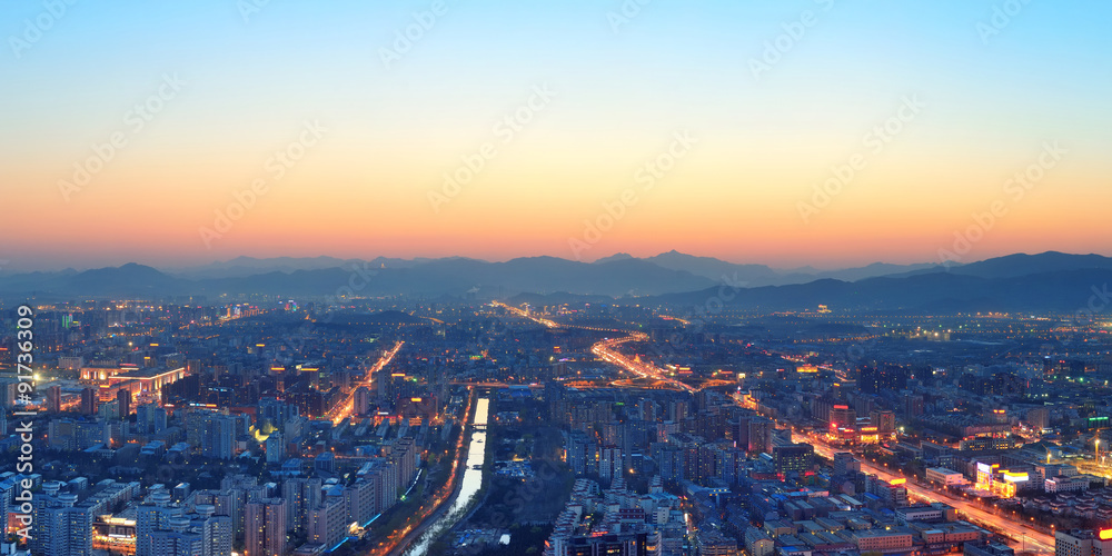 Fototapeta premium Beijing sunset