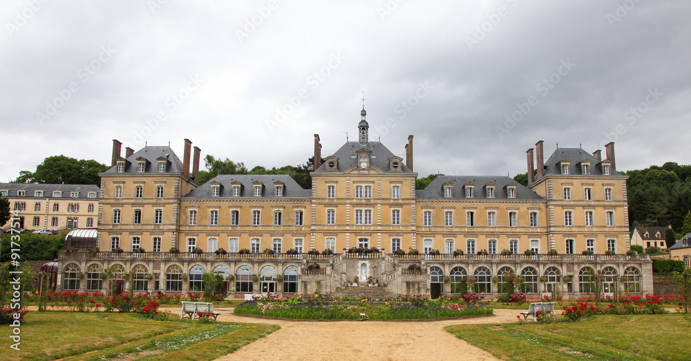 Town Hall of La Chapelle Montligeon in Perche region, France