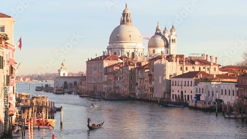 Beautiful establishing shot of Venice, Italy.
