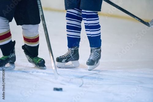 Photography ice hockey sport players