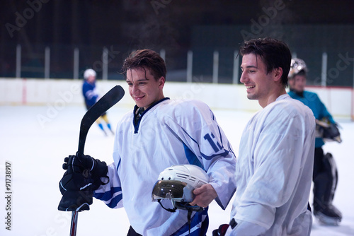 Photography ice hockey sport players