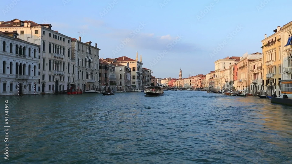 Water Trip on the Grand Canal (Canale Grande) at Venice (Venezia) Veneto Italy Water Trip on the Grand Canal (Canale Grande) at Venice (Venezia) Veneto Italy
