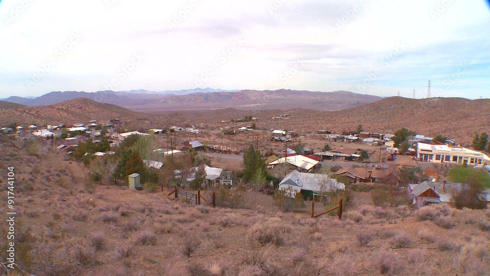 Overview of a Nevada desert town. Overview of a Nevada desert town.