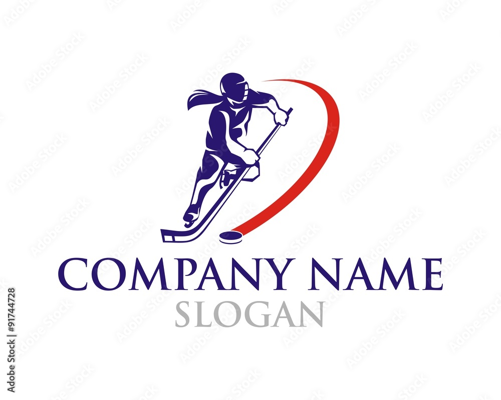 Fototapeta premium Woman Hockey logo