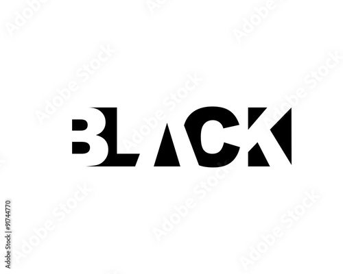 Black text