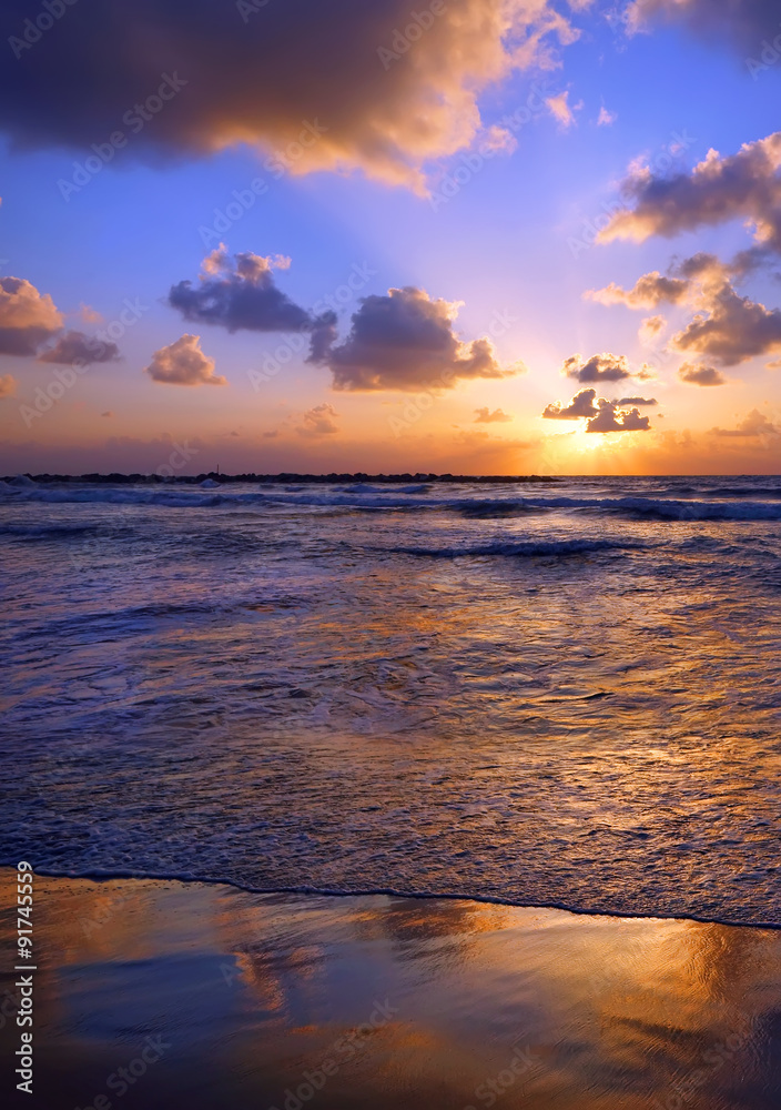 Obraz premium Mediterranean sunset