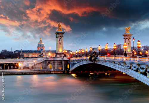 Alexandre 3 Bridge, Paris, France
