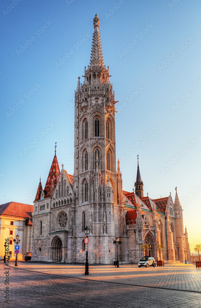 Budapest -  Mathias Church at day