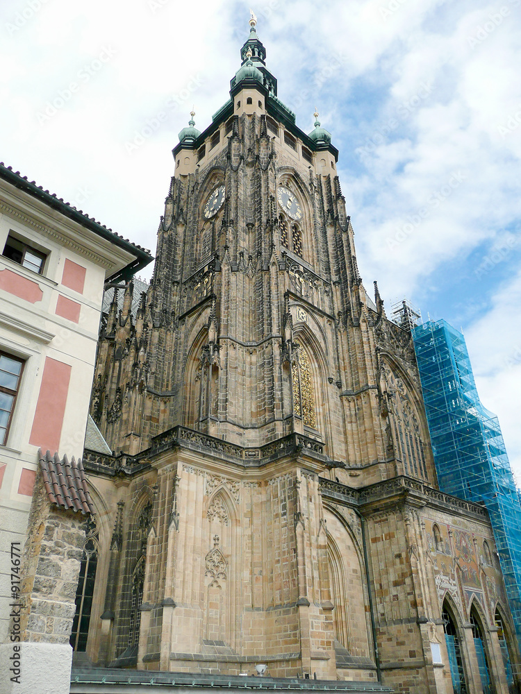 Facade of St Vitus Cathedral, Prague Facade of St Vitus Cathedral, Prague