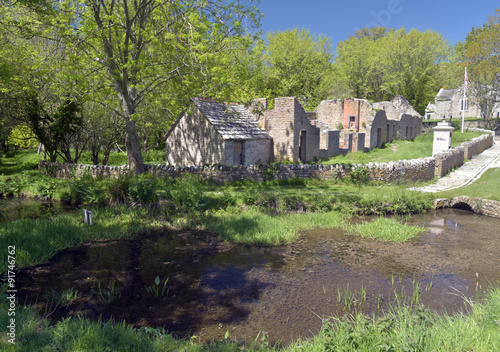 Deserted village of Tyneham in Dorset