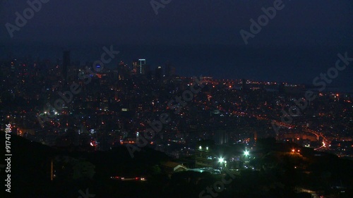 Wallpaper Mural The skyline of Beirut, Lebanon at night. Torontodigital.ca