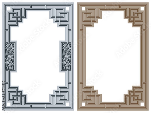 Vector abstract framework from the bound lines. Сeltic motifs