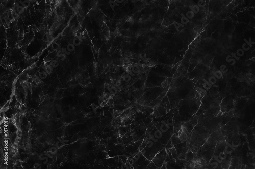 Abstract black marble texture in natural patterned. © noppadon