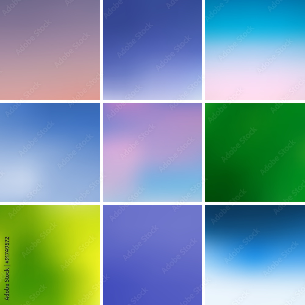 Group of multicolored backgrounds