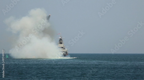 missile attack warship