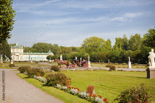 Photography Entertainment for the tourists in Kuskovo, Moscow, Russia
