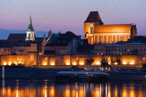 Evening in Medieval City of Torun in Poland