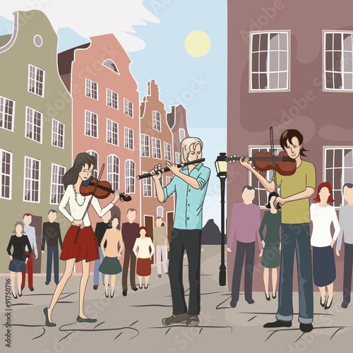musical flash mob at old city
