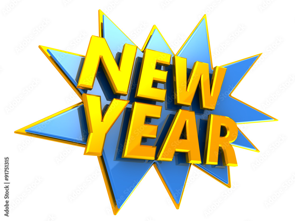 Fototapeta premium new year sign