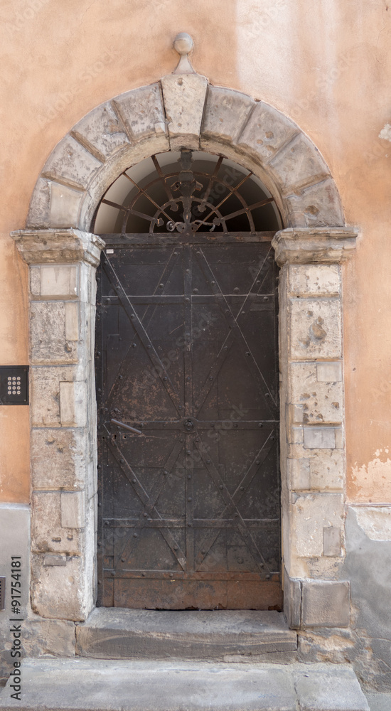 Old door made of iron